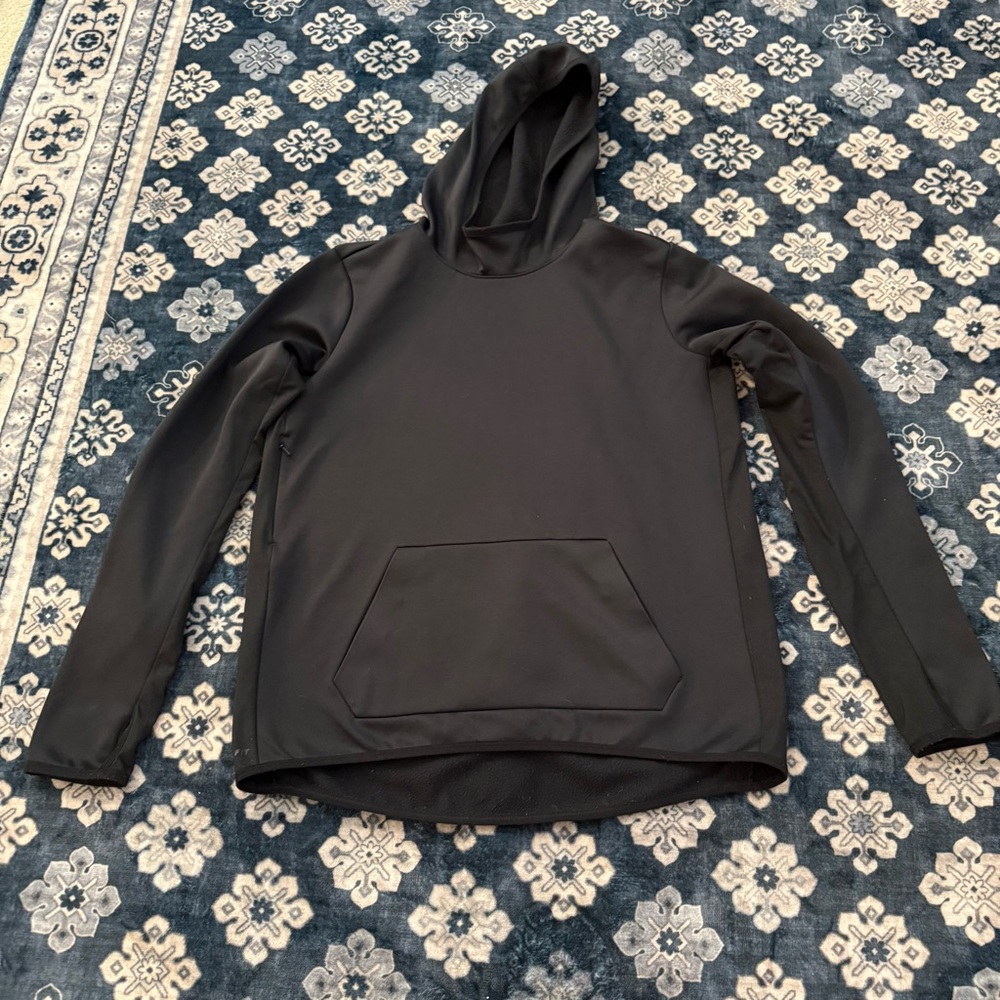 Nike Women’s Therma-FIT Black Pullover Hoodie Fleece Lined Athletic Sweatshirt L